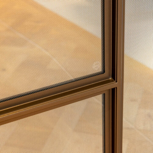 Stalen ‘Mondriaan’ deur met Glairon glas